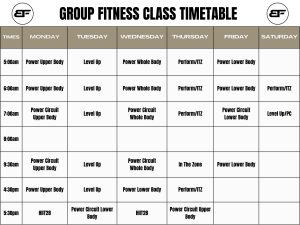 New Group Fitness Spring 2025 1