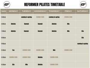 Timetable Body Factory 4