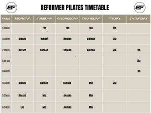 Timetable Body Factory 10
