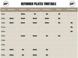 Timetable Body Factory 15 Timetable Body Factory 15