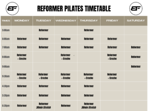 Timetable Body Factory 23