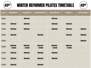 Timetable Body Factory 21 Timetable Body Factory 21
