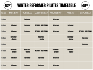 Timetable Body Factory 28 Timetable Body Factory 28